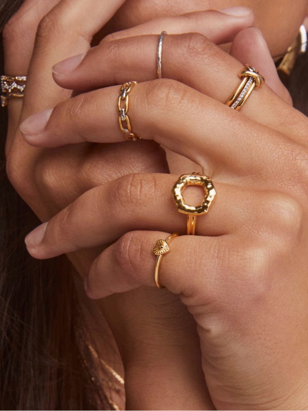 Kendra Scott Two-Tone Vermeil Ring
Size 7